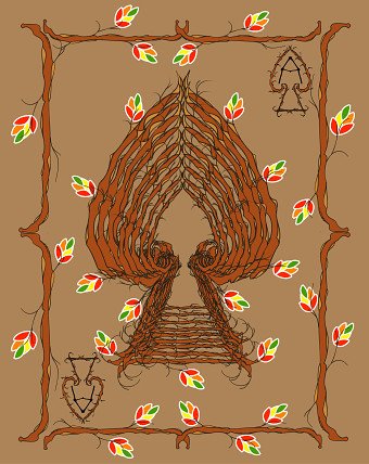 Twigs and Leafs playing cards set