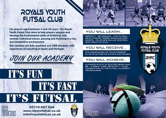 RoyalsYouthFutsalClub flyer
