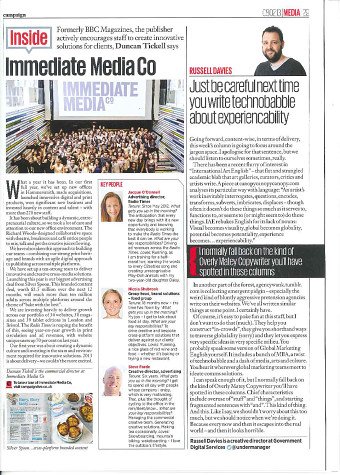 Campaign magazine article