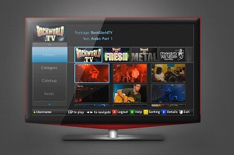 Samsung Smart TV interface for Vision247 clients