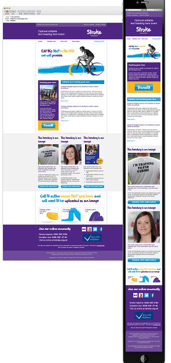 Stroke Association email campaign
