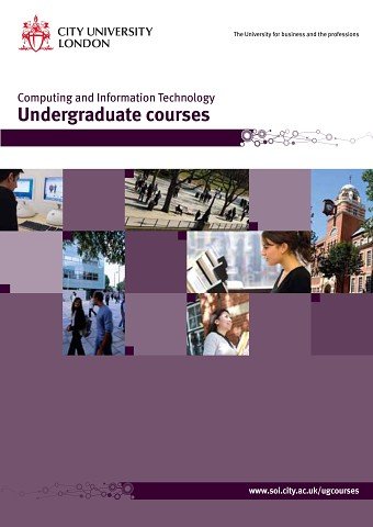 City Uni London Computer Science Prospectus