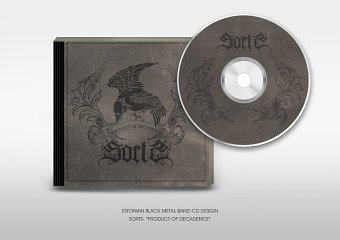 Album design for the black metal band Sorts