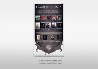 Game of Thrones S01 Facebook game for Fox Baltic