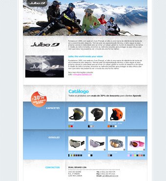 Julbo / Sporsky campaign page