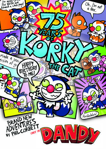 Korky the Cat for the Dandy Comic