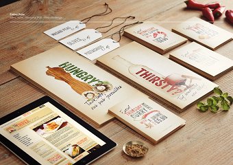 Ember Inns menu suite, seasonal POS and website design