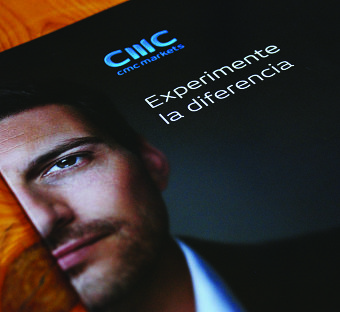 Brochure design for CMC Markets