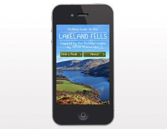 Walking Guide to the Lakeland Fells - Mobile App Concept