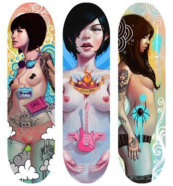 Skate deck designs