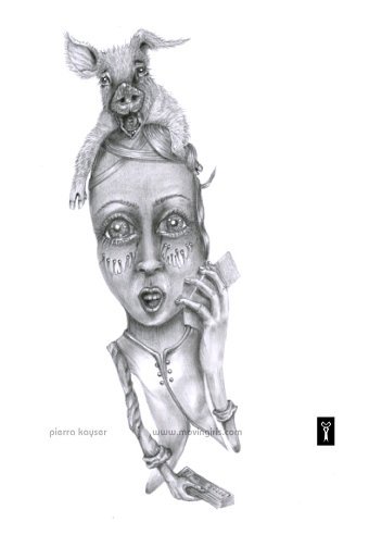 Drawings with pencil