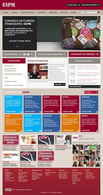 ESPM website redesign