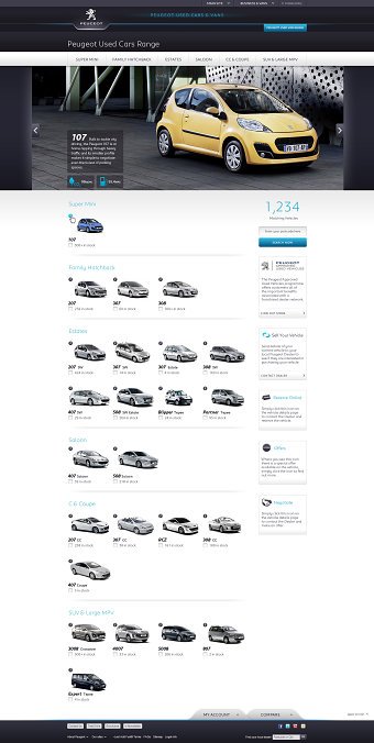 Peugeot UK Approved Used Car Locator