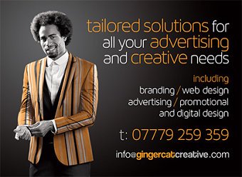 GingercatCreative promotional advert