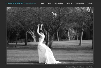 Immersed Photography website