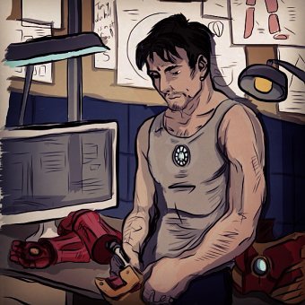 Tony Stark Illustration