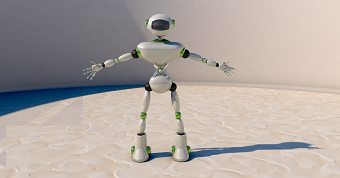 New robot to be rigged for animation