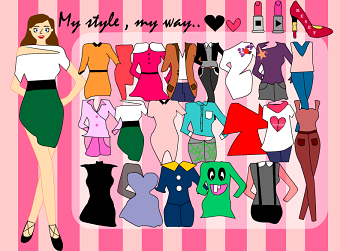 Dress up mini game