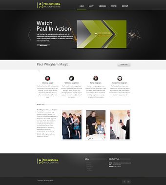 Paul Wingham - Website, Logo and Trailer Design