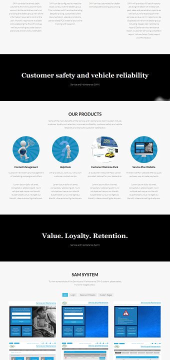 Service and Maintenance Responsive Website