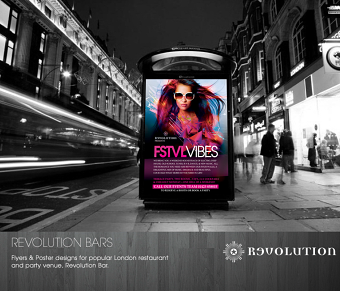 Flyers & Adverts for Revolution Bar