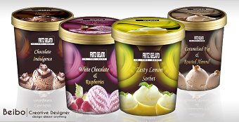 Packaging Design for " Fritz Gelato Ice-Cream"