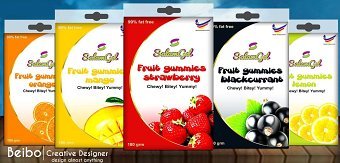 Product packaging for"Fruit gummies "