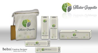 Product packaging for"Mister Geppetto"