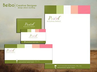 Stationery design for"Pastel industries limited"