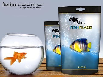 Label Design for"Fish Flakes"