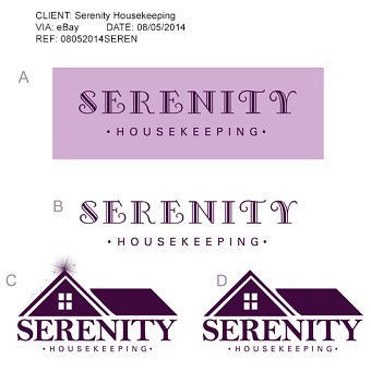 Logo Designs for Serenity Housekeeping