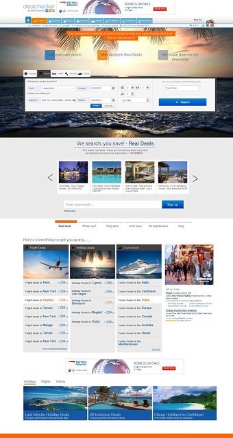 dealchecker.co.uk redesign responsive UI/Ux web design