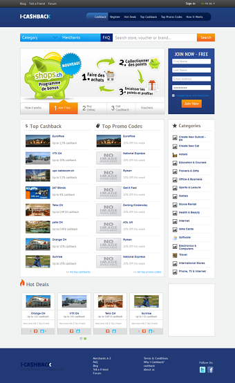 i-Cashback Switzerland Designed and Developed by iLead