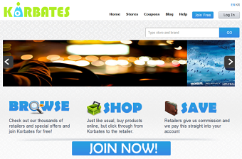 Karbates US Cashback Website