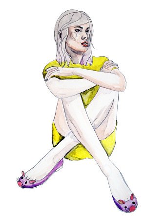 Painterly Style Fashion Illustration