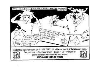 Press Advertisement for D&D Recruitment
