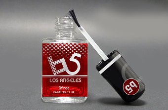 Packaging design for"B5 Los Angeles Nail polis'