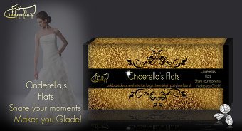 Product Packaging design for"Cinderellas Flats"