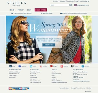 Viyella Website - SS14