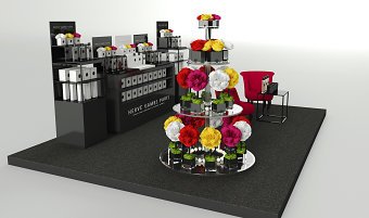 3d render of a podium theme