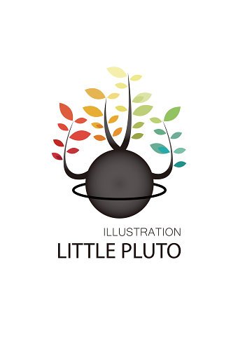 Little Pluto Illustration logo & business cards
