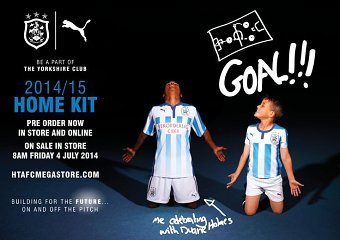 2014/15 HTAFC Home, Away and Third kit, launch and marketing