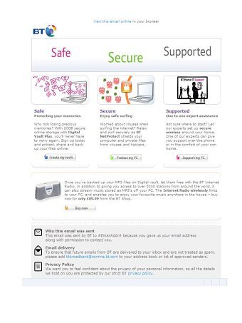 BT newsletters