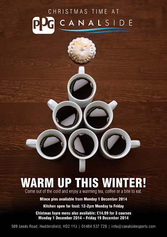 2014 'Christmas at Canalside' marketing and Design