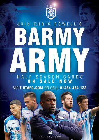 2015 Huddersfield Town Half Season Cards
