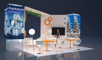 Stand render 3d