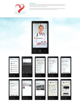 Arztsuche 24 mobile app