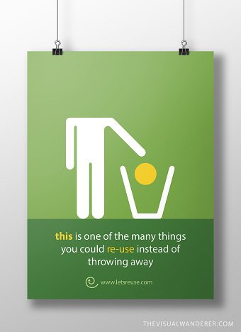 "Letsreuse" poster design