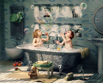 H. Ch. Andersen tale motive  "The Ugly Duckling"