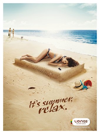 Lonas Mattresses Poster Summer Campaign 2014